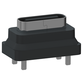 XB-TYPE C 16P-10 Vertikale Montage Wasserdichter USB Stecker 16pin Wasserdichter IPX7 USB TYPEC Sockel Höhe 6,5mm USB wasserdichter Stecker